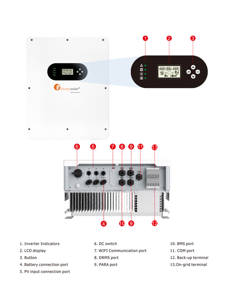 600V 10kw hybrid inverter