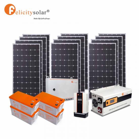 Hybrid System 3kw Solar Power Storage Solar Energy System Kit