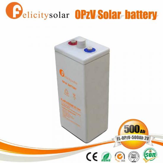 Tubular Plate Gel Battery OPZV 2v 500ah Battery for Telecommunication Equipment